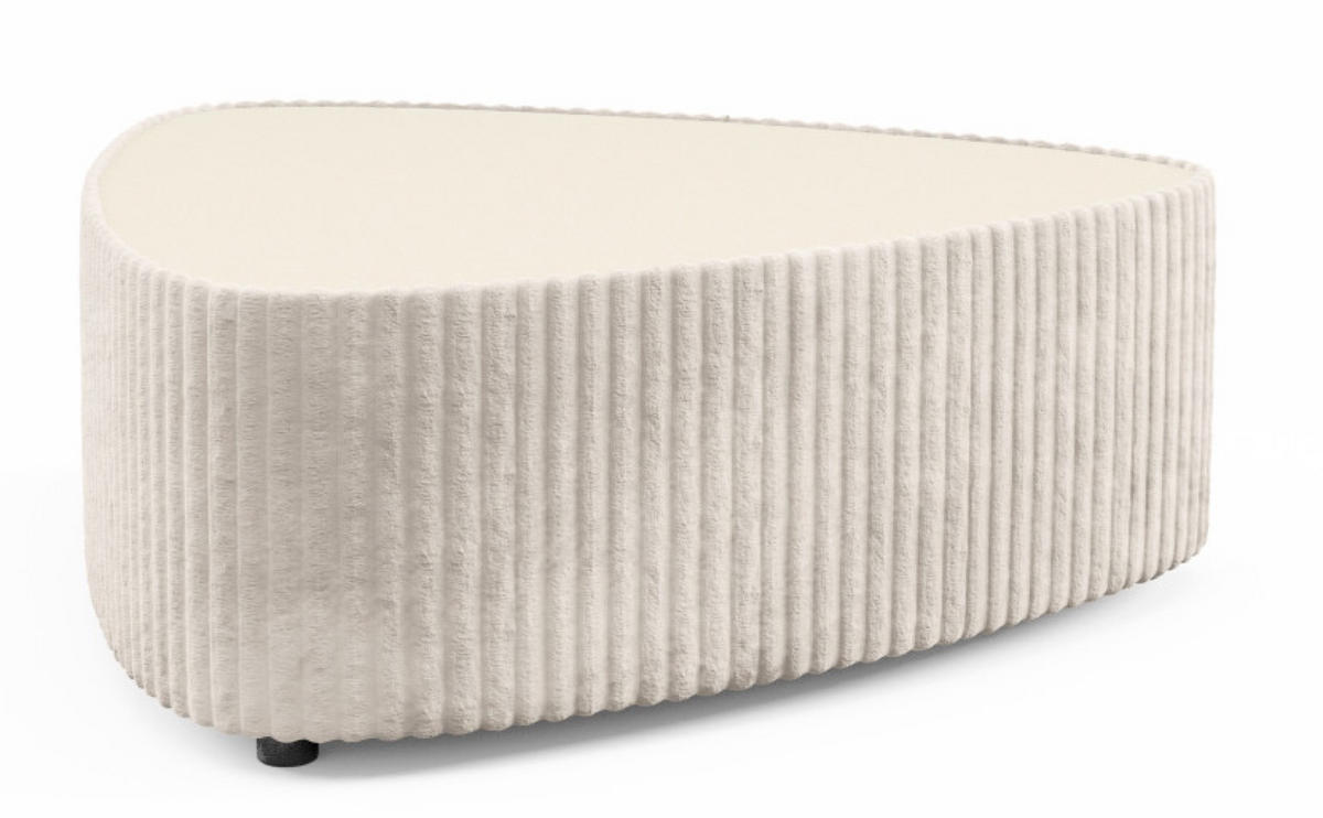 TISCH Creme MIJA Polsterstoff Tilia - Weiß, Holzwerkstoff (96/96/42cm) - Sepro Meble