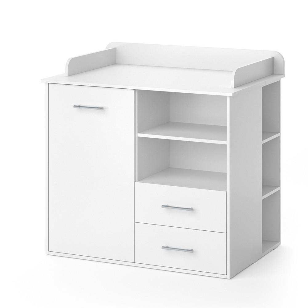 WICKELKOMMODE Lea Weiß 113 x 100 cm - Weiß, Holzwerkstoff (113/100/45cm) - Vicco