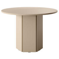 ESSZIMMERTISCH Hexa Beige Cappuccino rund 110 cm - Beige, Holzwerkstoff (110/110/75cm) - Selsey