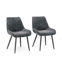 JÍDELNÍ ŽIDLE Eleganza Antracit - antracitová, kov (53.5/85/59cm) - Vicco