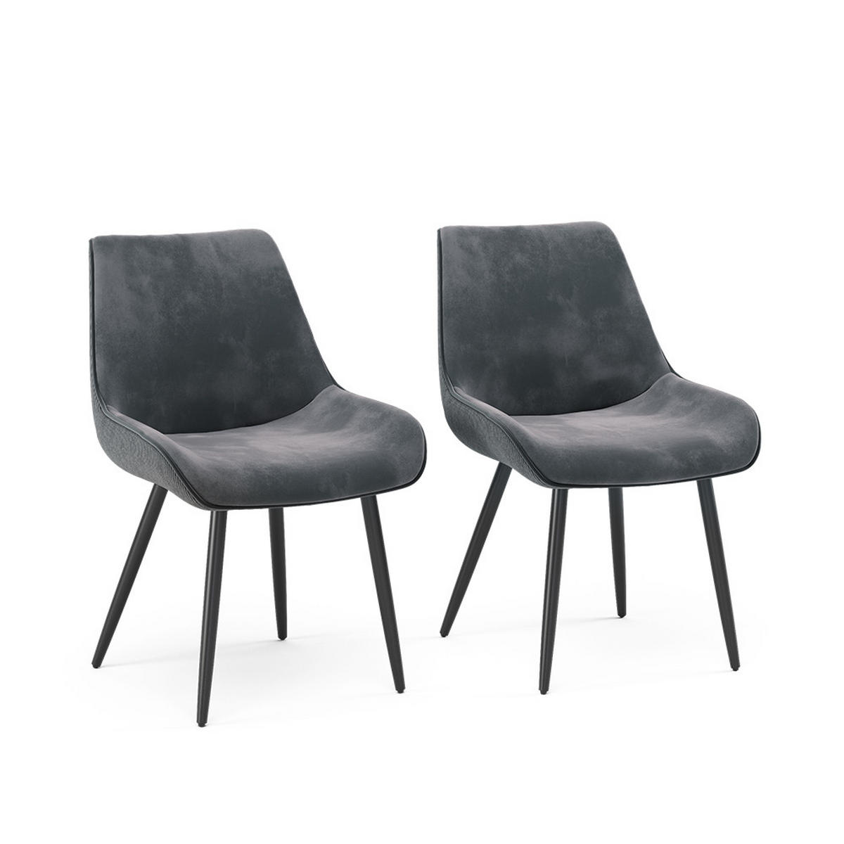 JÍDELNÍ ŽIDLE Eleganza Antracit - antracitová, kov (53.5/85/59cm) - Vicco