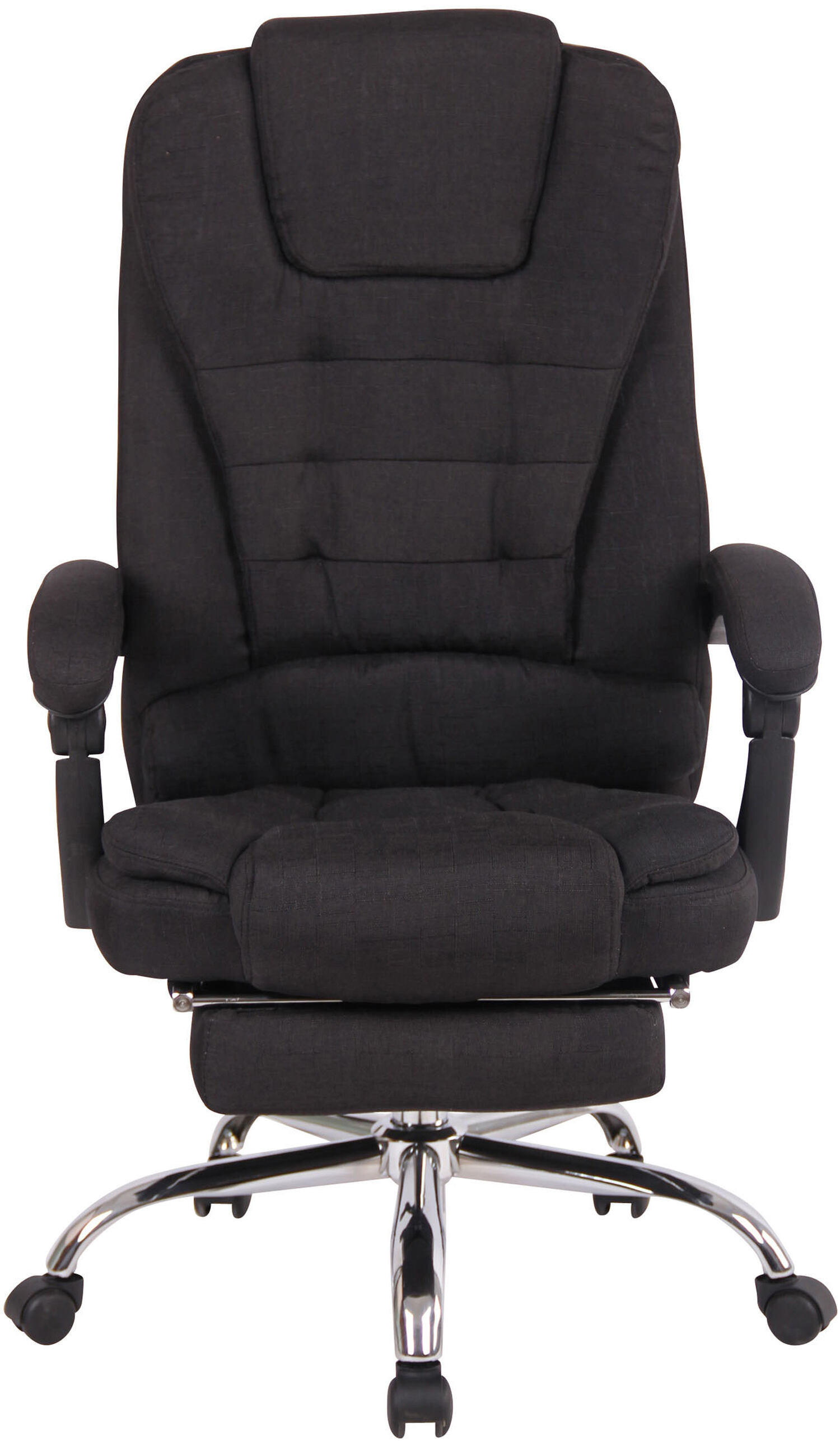 BÜROSTUHL Onix, Stoff Schwarz - Schwarz, Textil/Metall (67/125/68cm) - TPFLiving