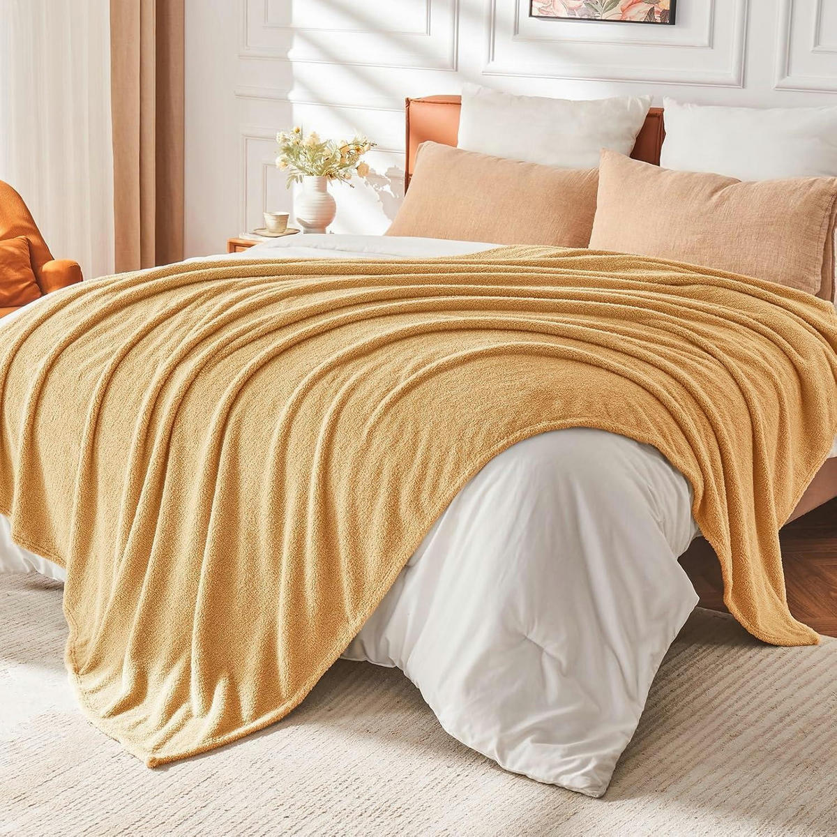KUSCHELDECKE Sherpa 200 x 230 cm Beige - Beige, Textil (200/230cm)