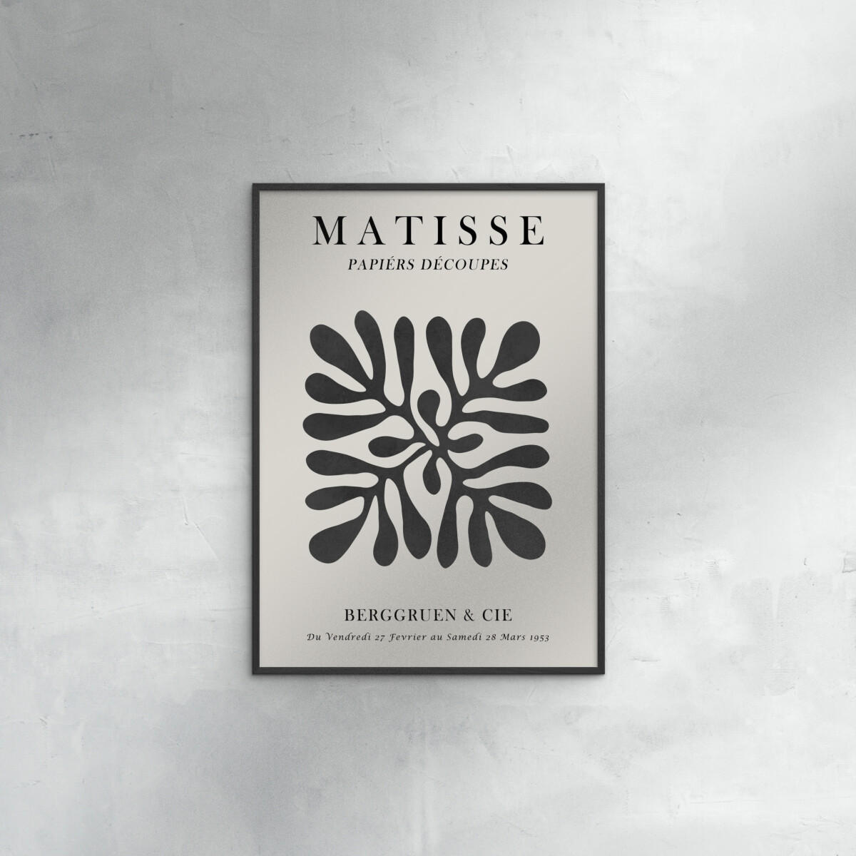 POSTER mit Rahmen Vitor Costa - Matisse floral Poster 1 - Schwarz, Holz/Papier (30/40cm) - Poster&Frame