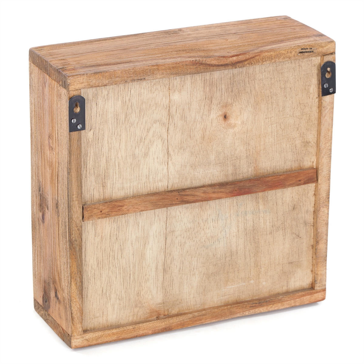 MEDIZINSCHRANK MEDIC 35 Mahagoni Massivholz 01 natur-vintage - Naturfarben, Holz (35/35/13cm) - DESIGN DELIGHTS