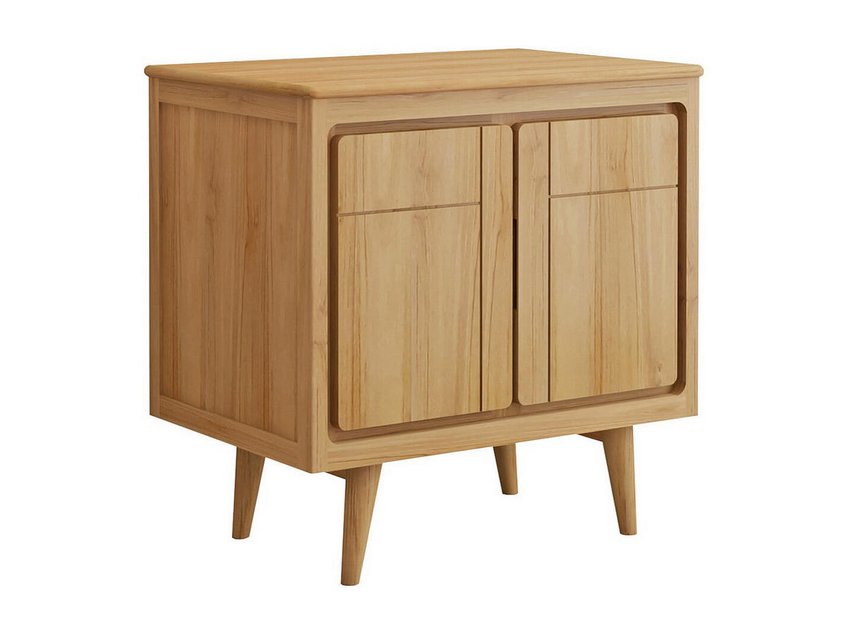 WASCHBECKENUNTERSCHRANK - 80 cmcm x 55 cmcm - Holz, Platte - Naturfarben Hell - BINTUNI - Naturfarben, Holz (80/80/55cm) - Vente-Unique