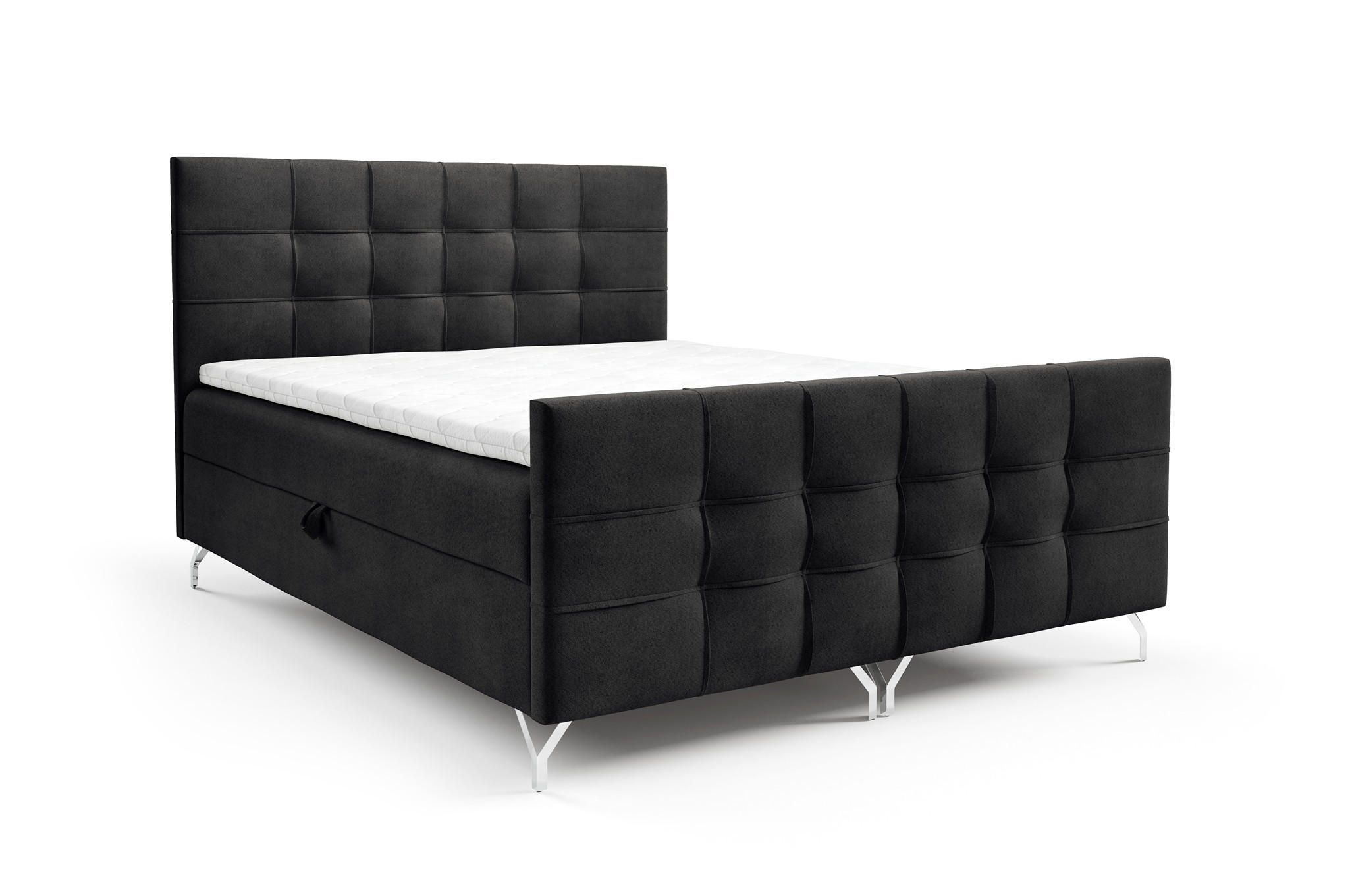 Fun Möbel Boxbett Schwarz 160x200 cm