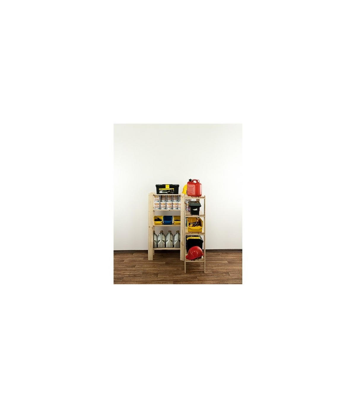 ECKREGAL WOODLAND 115x85x30cm Fachlast 120kg 4 Fachboden Kiefernholz Natur - Naturfarben, Holz (85/115/30cm) - PROREGAL