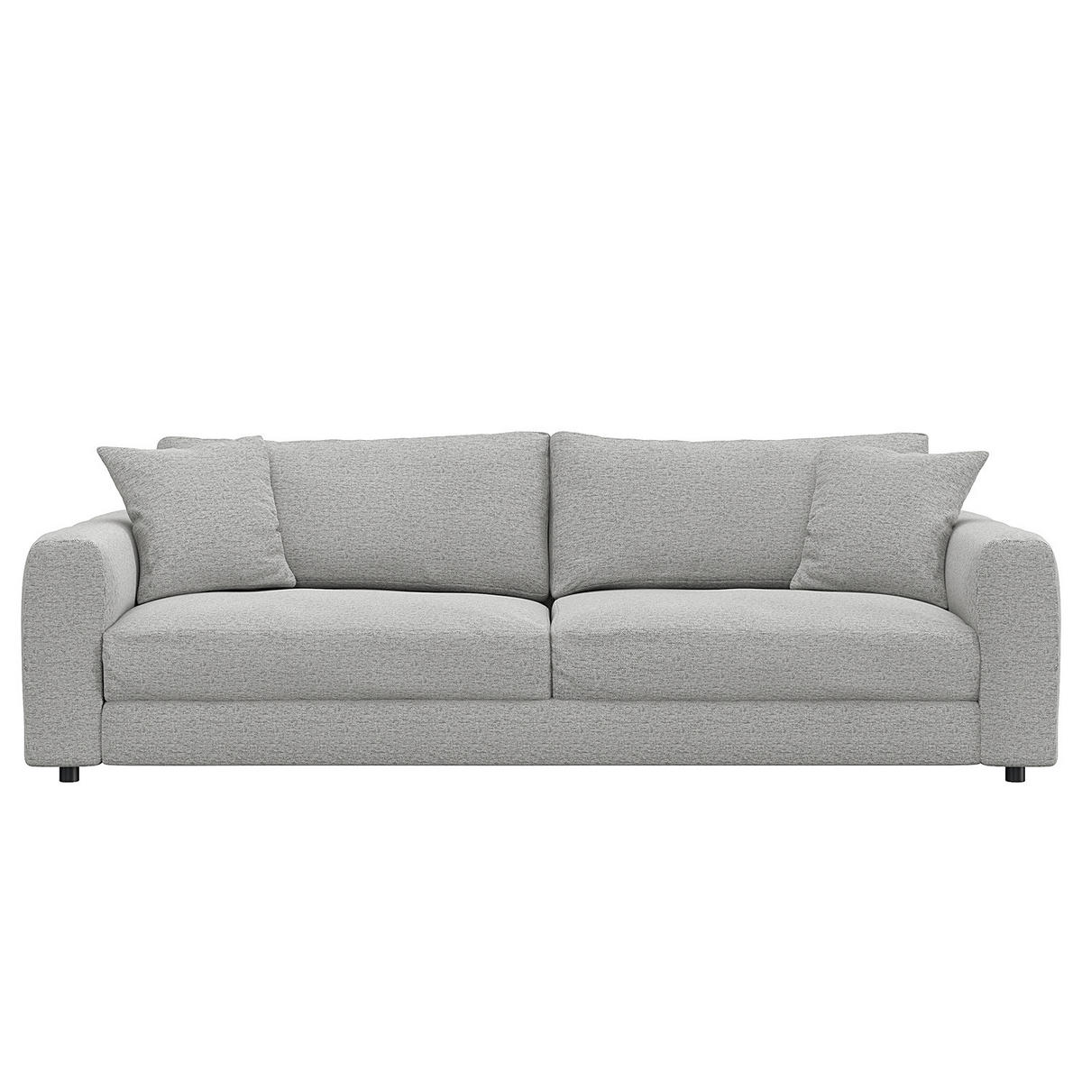 3-SITZER SOFA - Schwarz/Hellblau, Holz/Kunststoff (238/79/106cm) - home24