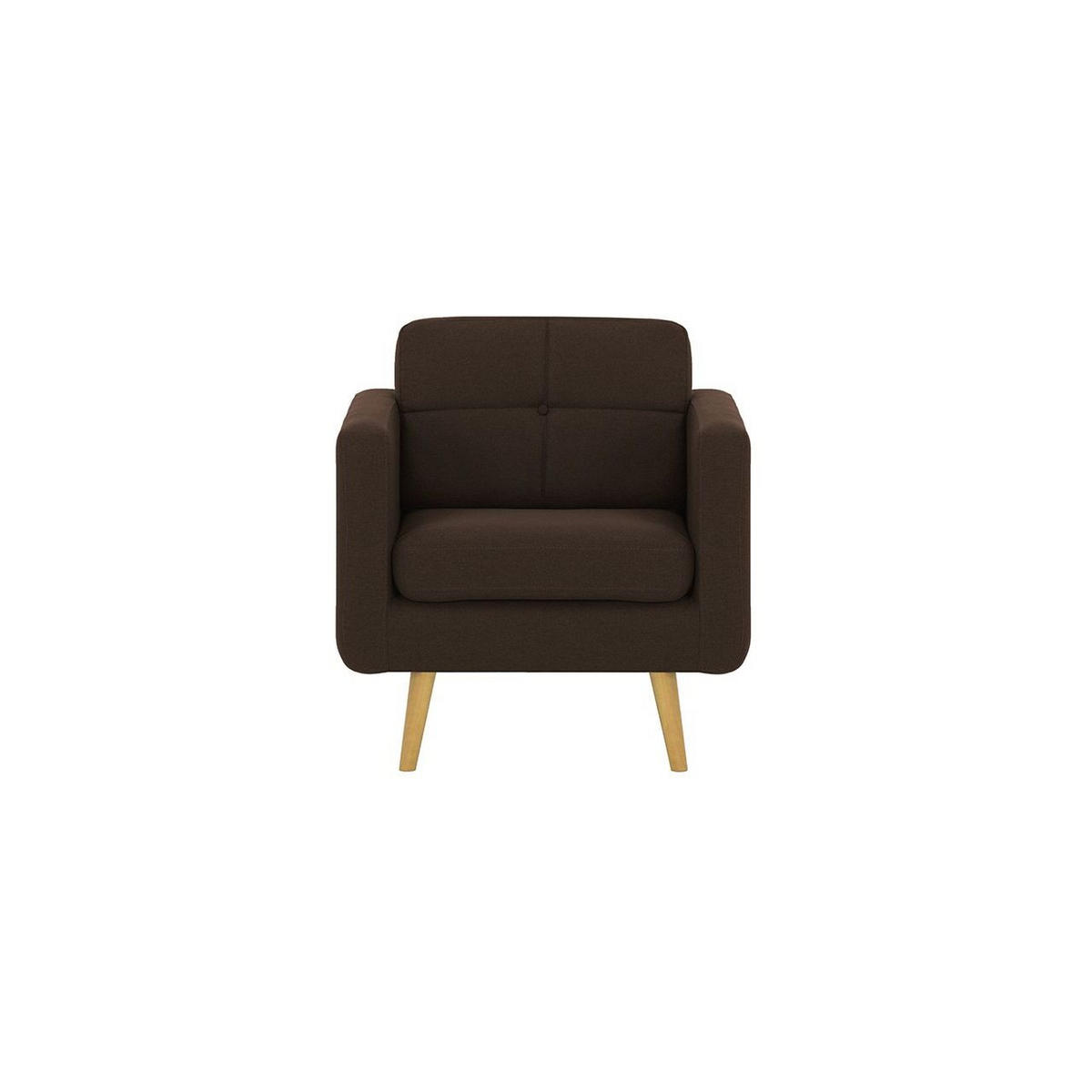 SESSEL Brest-Malmo 28 - Braun, Holz/Textil (80/84/81cm)