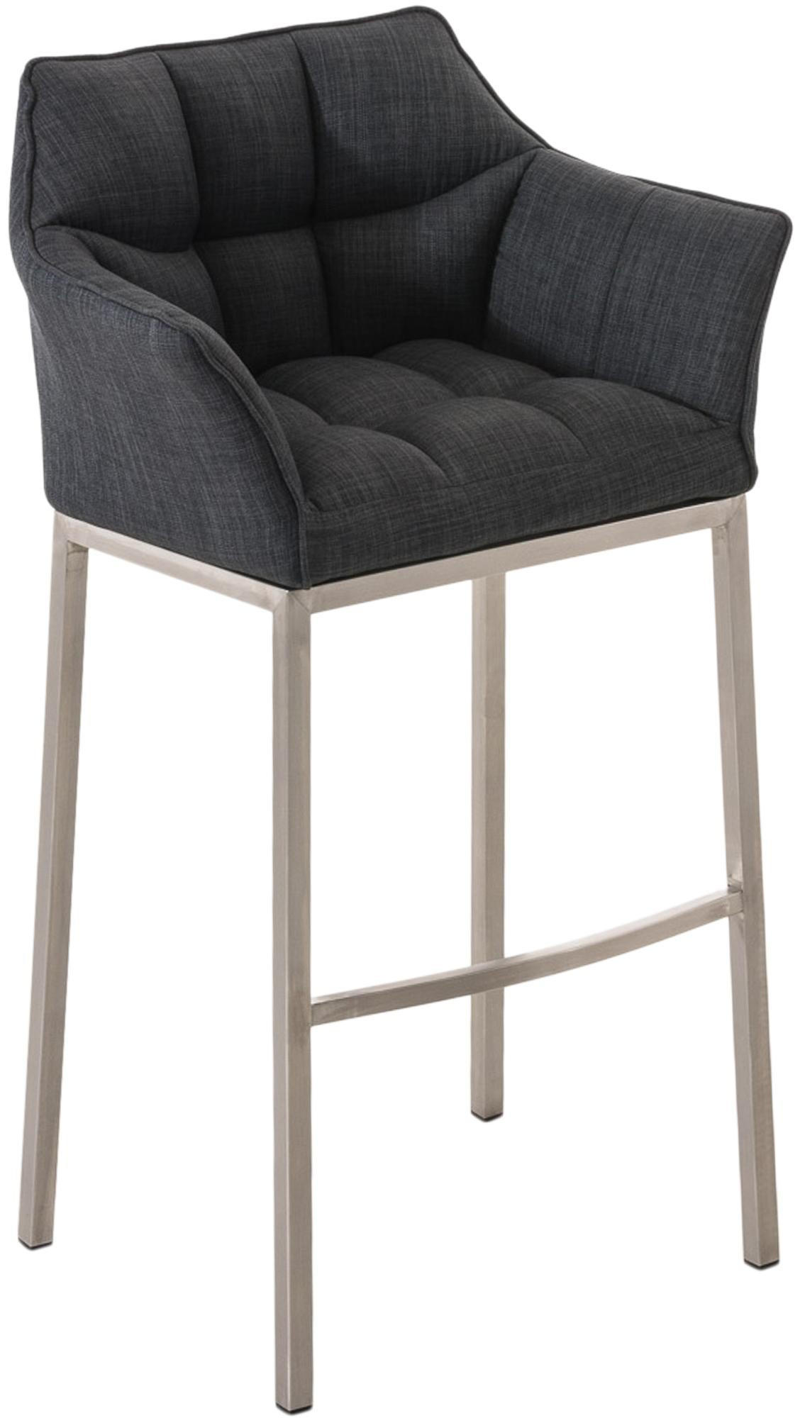furnicato Barhocker Dunkelgrau 64x110x48 cm