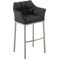 BARHOCKER Damaso 110x64x48 cm dunkelgrau - Dunkelgrau, Textil (64/110/48cm) - furnicato