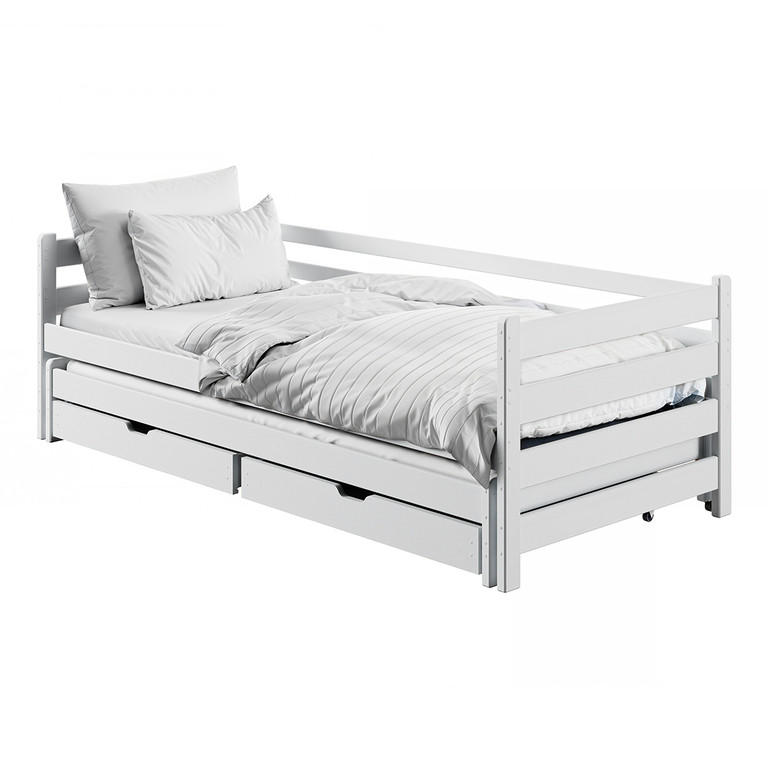KREVET 90/200 Abi Bijeli - bijela, drvni materijal (90/200cm) - Petits-meubles