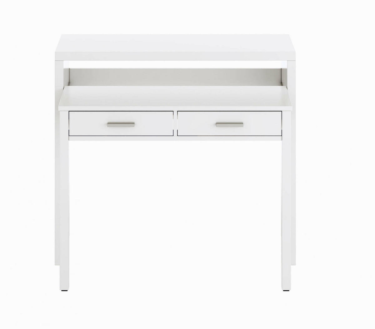 SCHREIBTISCH Weiß 36/98.5/87.5 cm - Weiß, Holzwerkstoff (36/98.5/87.5cm) - DMORA