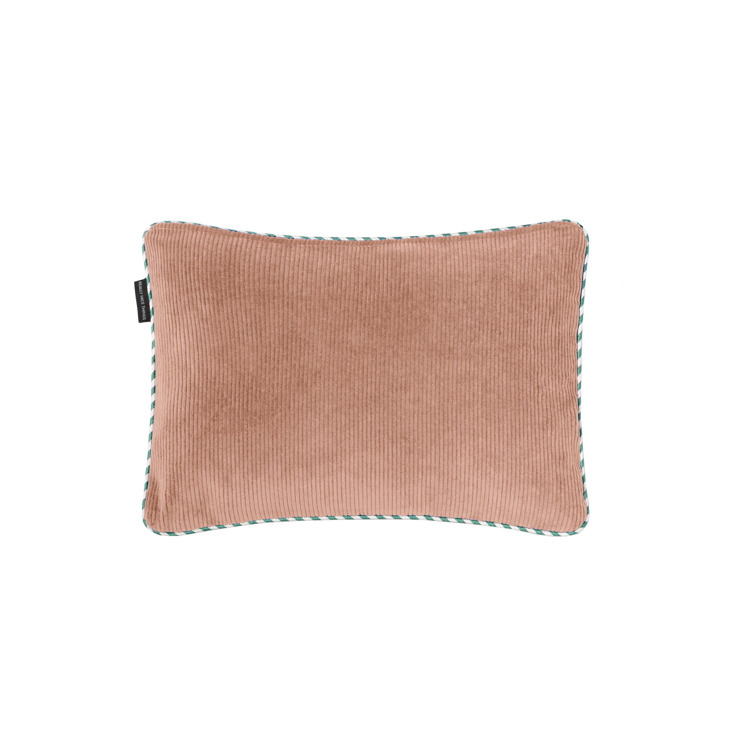 CORDKISSEN wendbares mit zweifarbiger Verzierung 50/35 cm Rosa CORDUROY - Rosa, Textil (50/35/8cm) - RNT By Really Nice Things