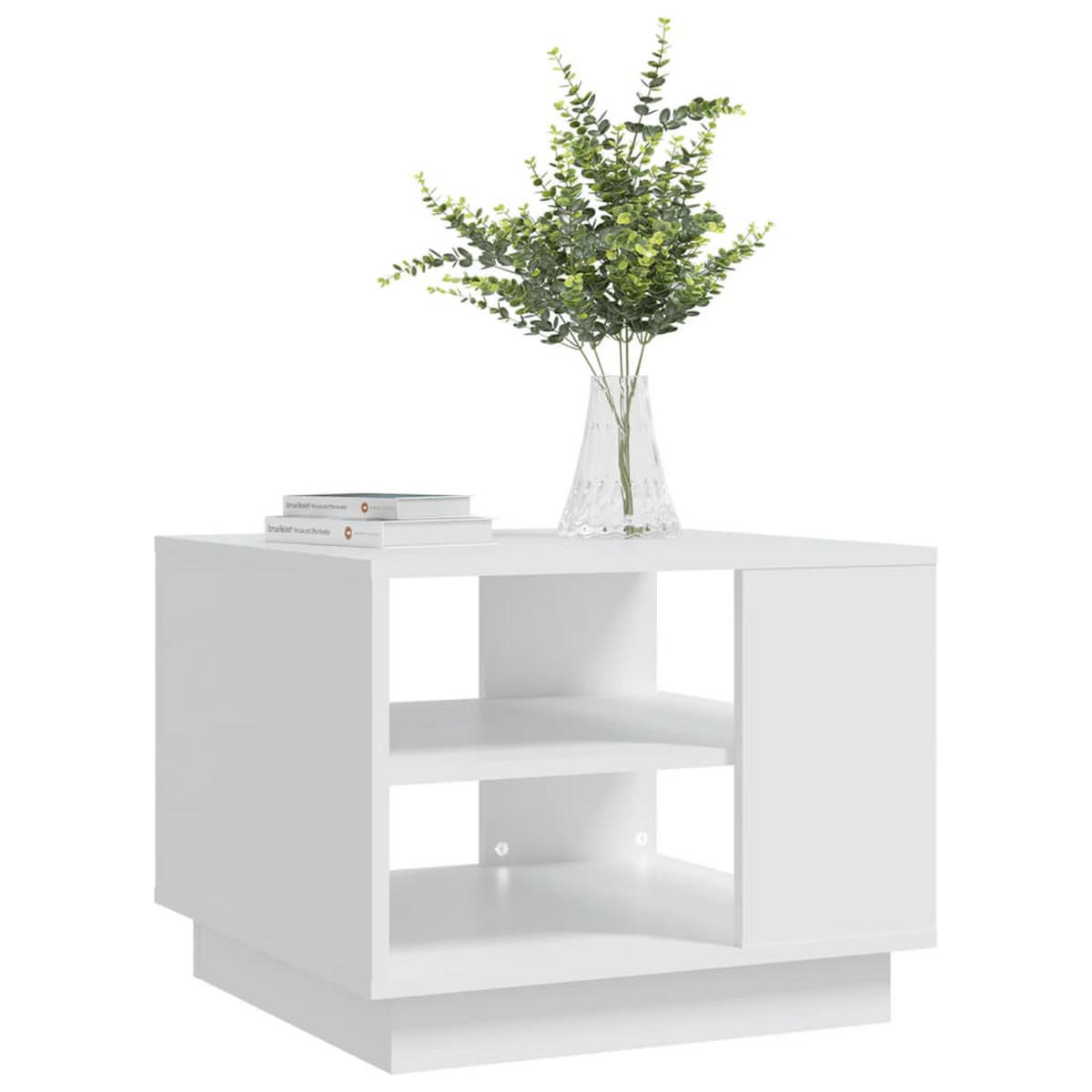 COUCHTISCH Weiß 55x55x43 cm Holzwerkstoff - Weiß, Holzwerkstoff (55/55/43cm) - furnicato