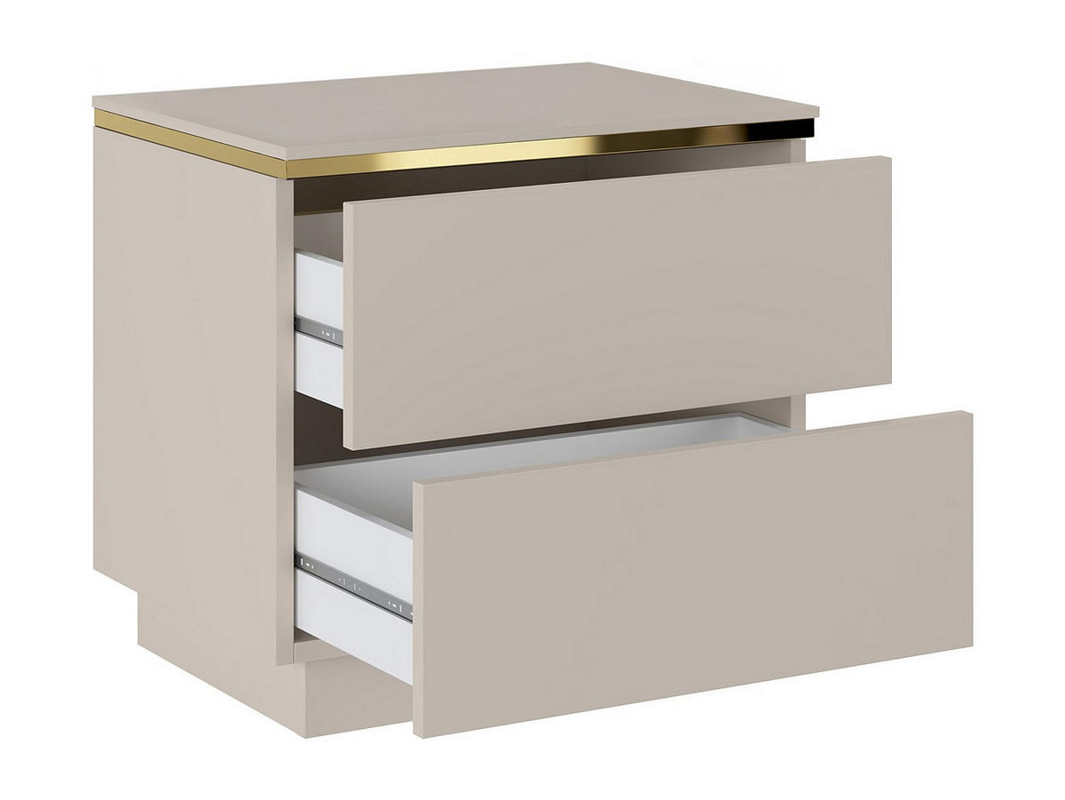 NACHTTISCH - 50 cm x 36.8 cm - Holz, Platte - Beige - VUKIA - Beige, Holz (50/50/36.8cm) - Vente-Unique