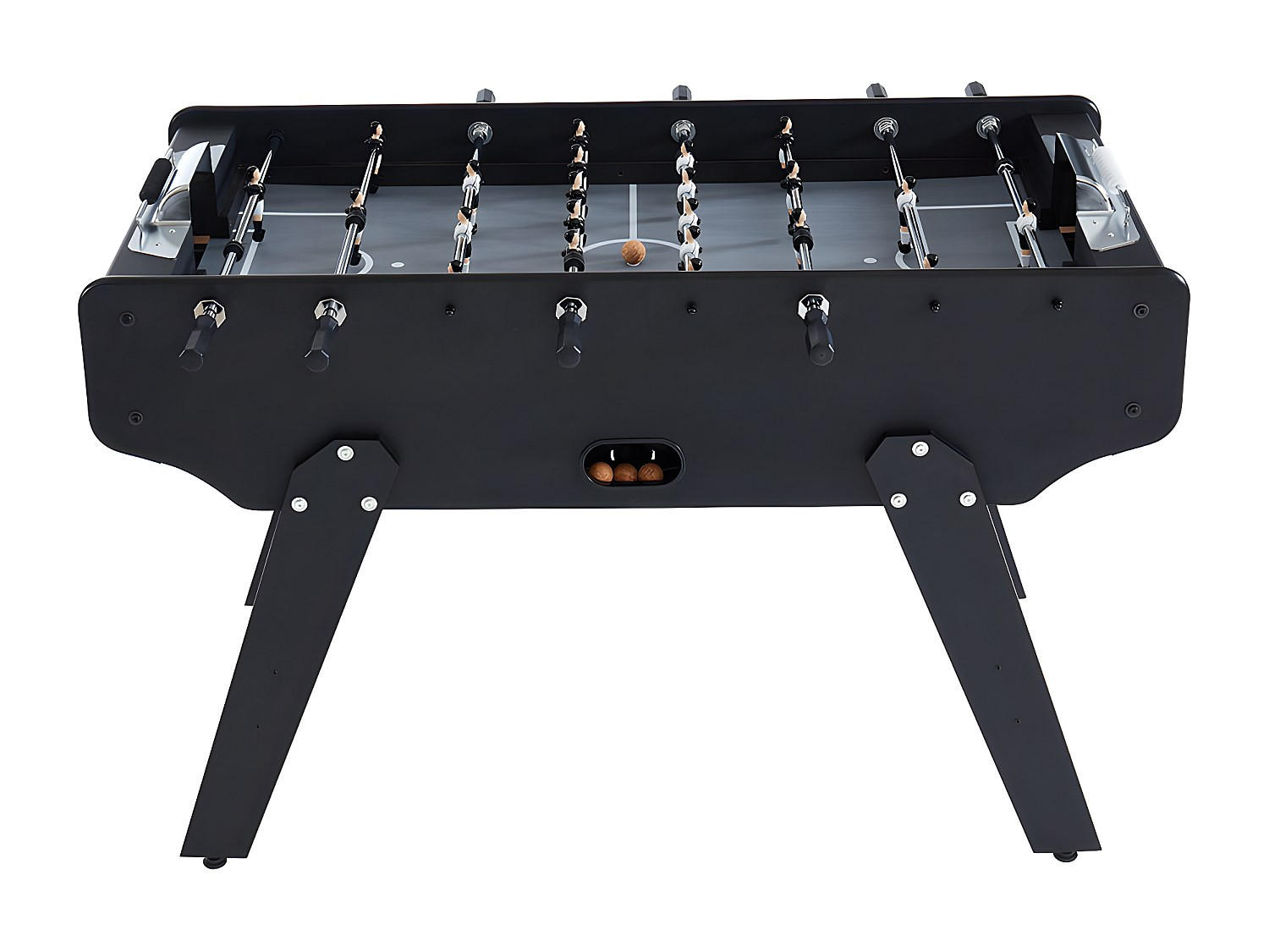 TISCHFUSSBALL - 153 cmcm x 77.6 cmcm - Holz, Platte - Schwarz - LIONEL - Schwarz, Holz (153/77.6cm) - Vente-Unique