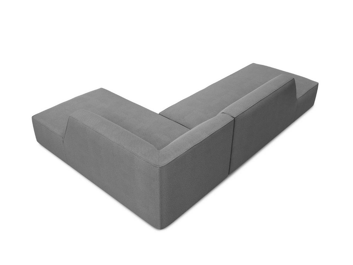 ECKSOFA rechts Ruby aus strukturiertem Stoff grau 4 Sitzplätze - Grau, Textil (180/273cm) - Micadoni