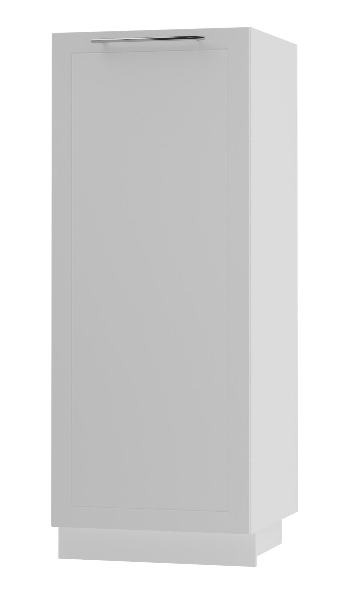 Feldmann-Wohnen Geschirrschrank Weiß, Weiß 60x154x59 cm