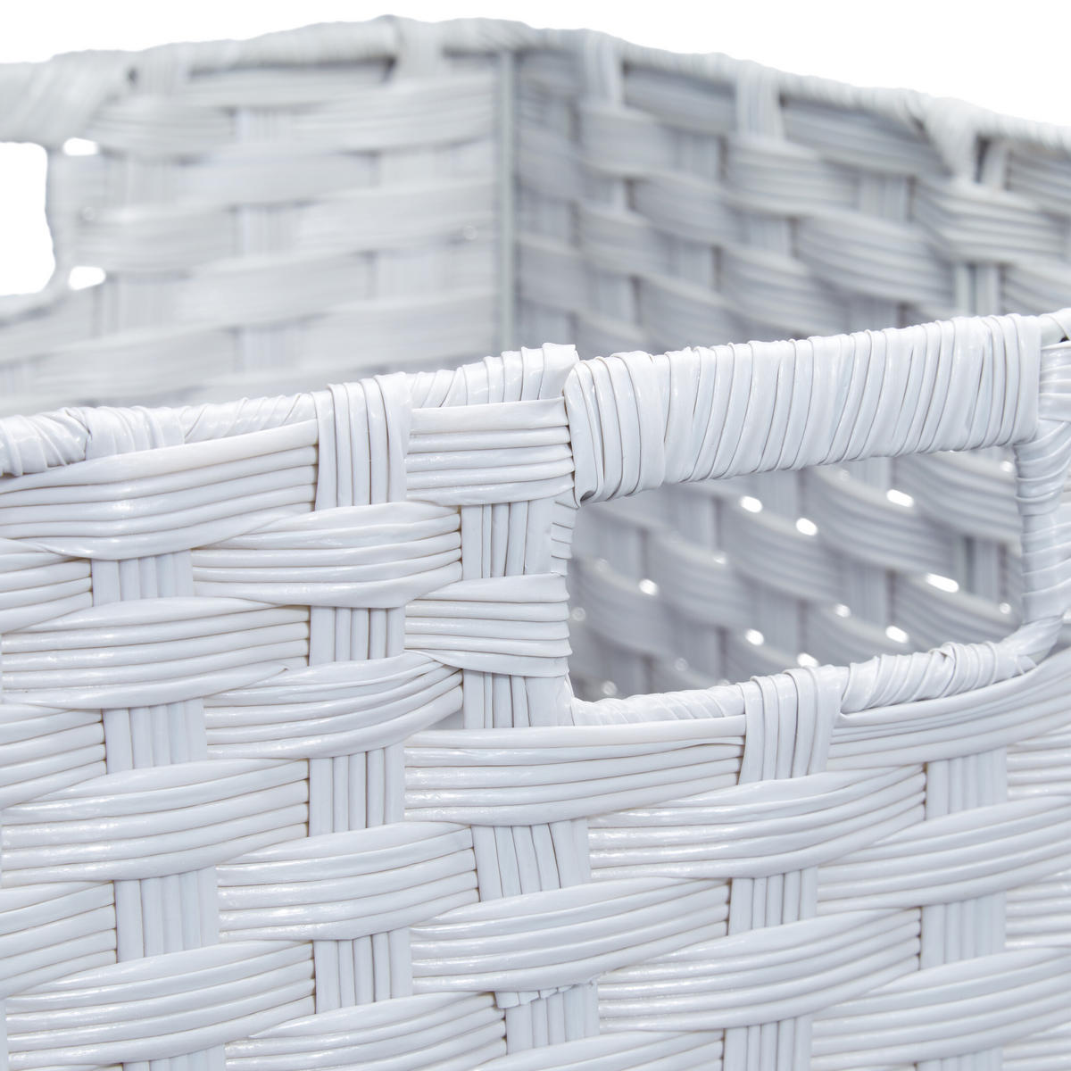 2XAUFBEWAHRUNGSKORB - Grau, Kunststoff/Metall (32/31/30cm) - Relaxdays