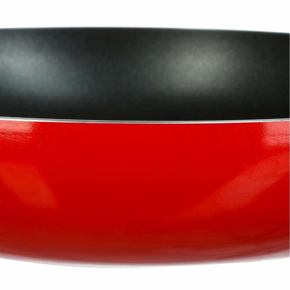 EMAILLE-PFANNE Aluminium 28/28 cm - Rot, Metall (28cm) - Secret de Gourmet