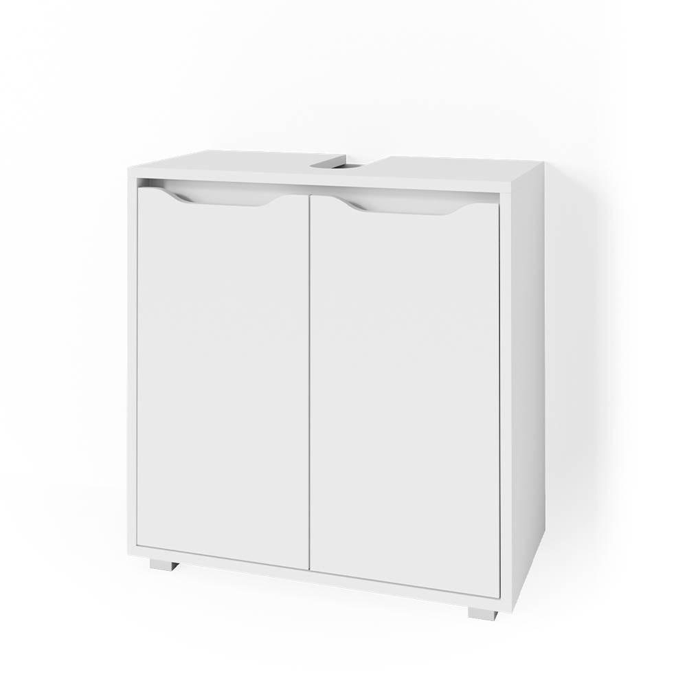 WASCHBECKENUNTERSCHRANK Ruben Weiß 60 x 62.5 cm - Weiß, Holzwerkstoff (60/62.5/30cm) - Vicco