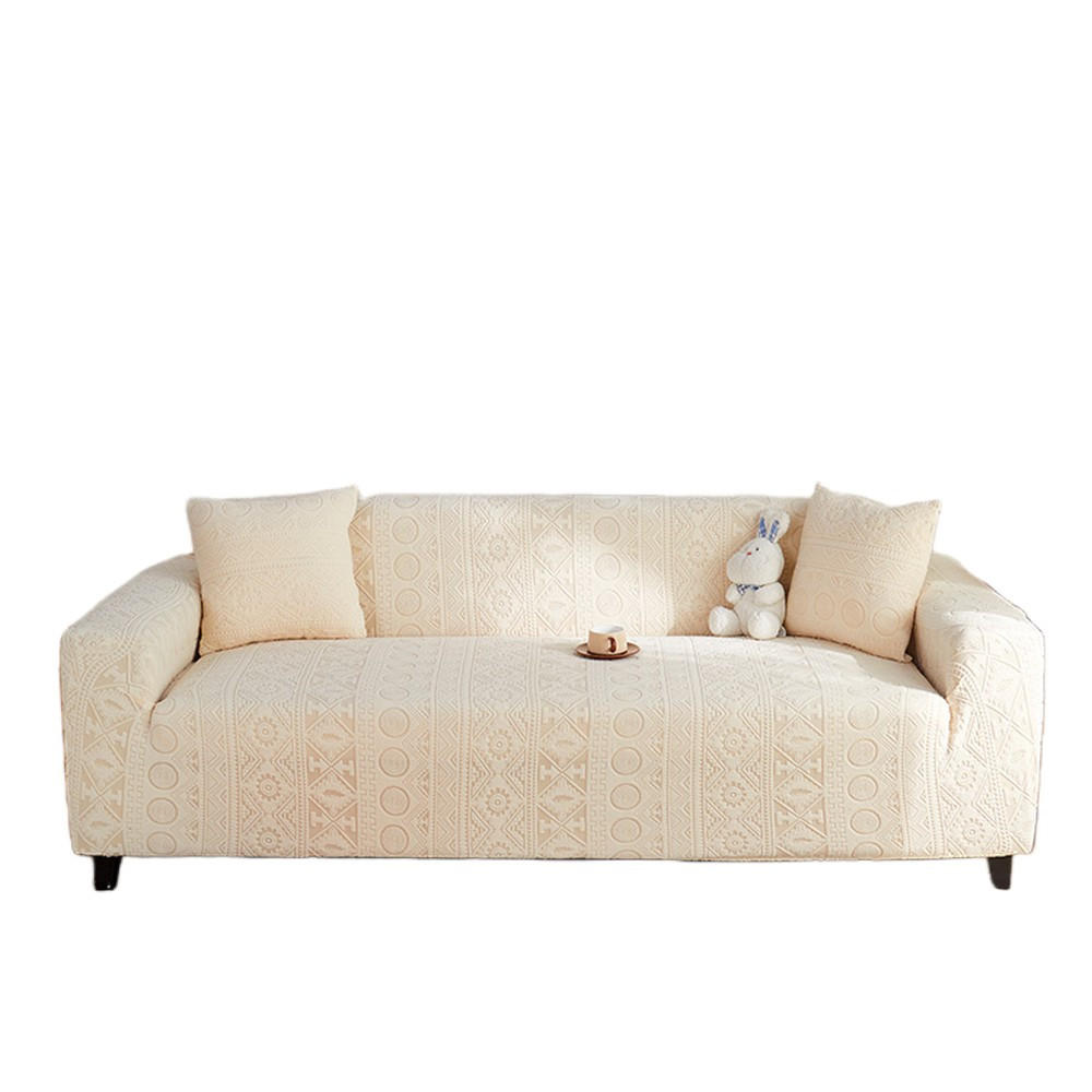SOFABEZUG Beige 2-Sitzer 145–185 cm - Beige, Textil (145/185cm) - Kaket