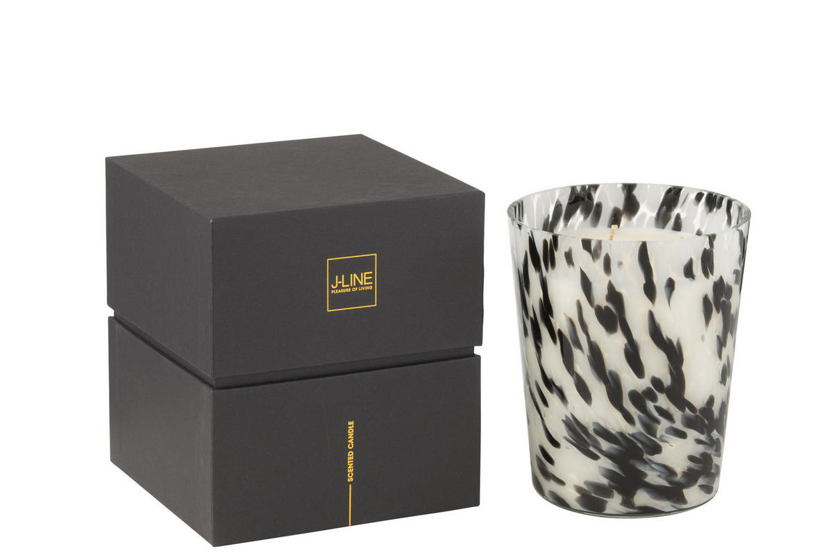 DUFTKERZE NOA - Multi - M - 68 Std. - Weiß, Paraffin (15/17cm) - J-Line