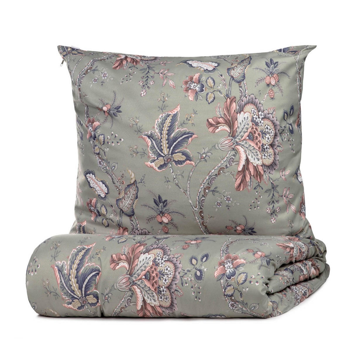 BETTWÄSCHE Claras Grau 160/200 cm - Grau, Textil (160/200cm) - Homla