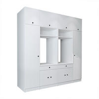 WASCHMASCHINENSCHRANK Serie 1 224cm Breit, 230cm Hoch - Weiß, Holzwerkstoff (224/230/67cm)