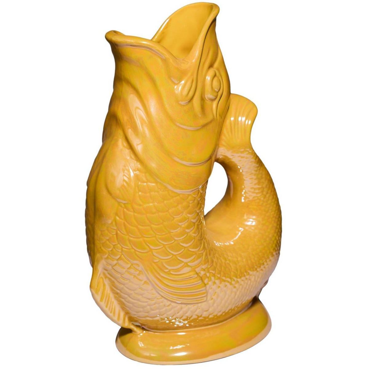 KARAFFE mit „Gluck-Gluck“-Geräusch 27,5/17/9,5 cm - Gelb, Keramik (1.2L) - Gluckigluck