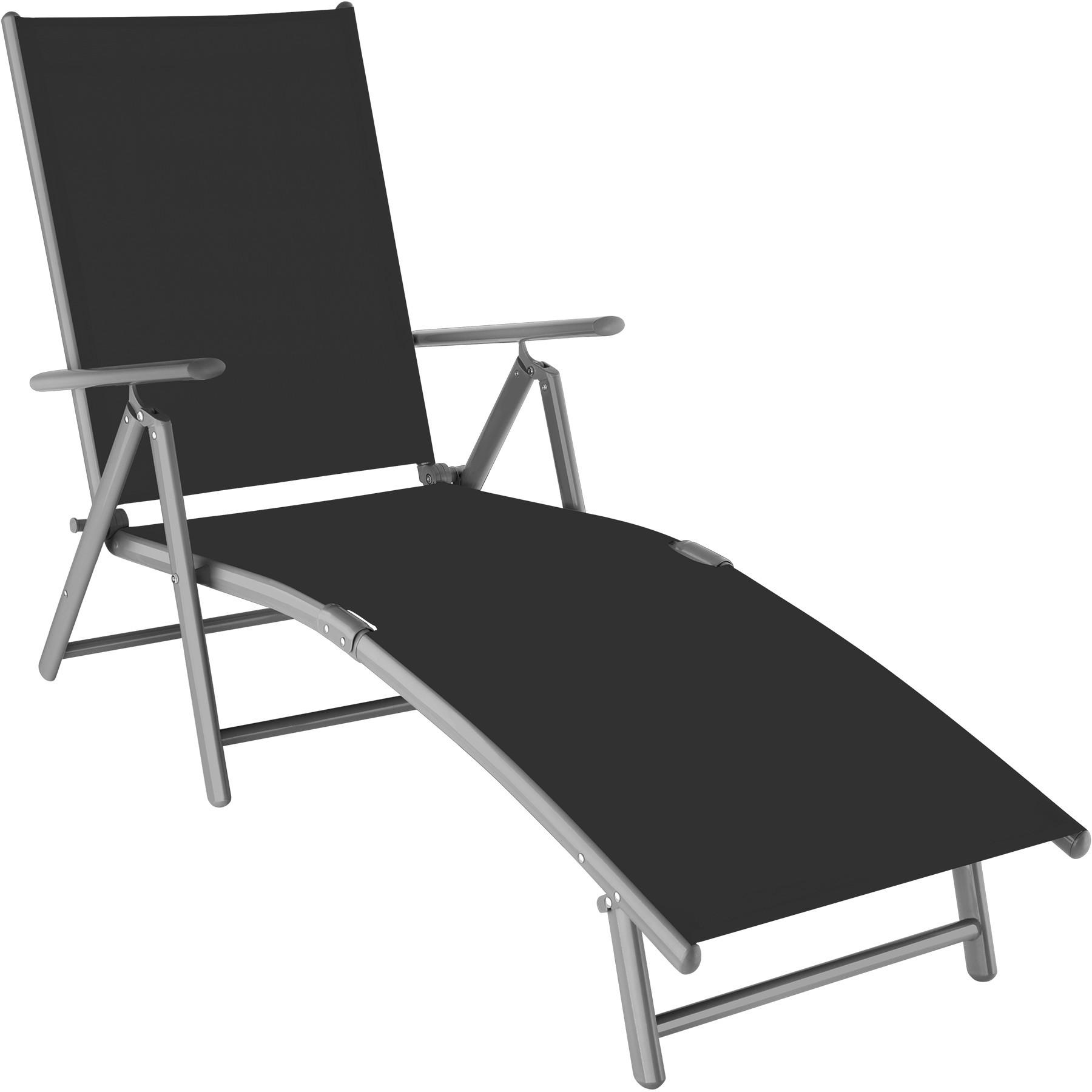 GARTENLIEGE Marisol,182 x 62 x 59 cm,dunkelgrau - Dunkelgrau, Kunststoff (62/59/182cm) - tectake
