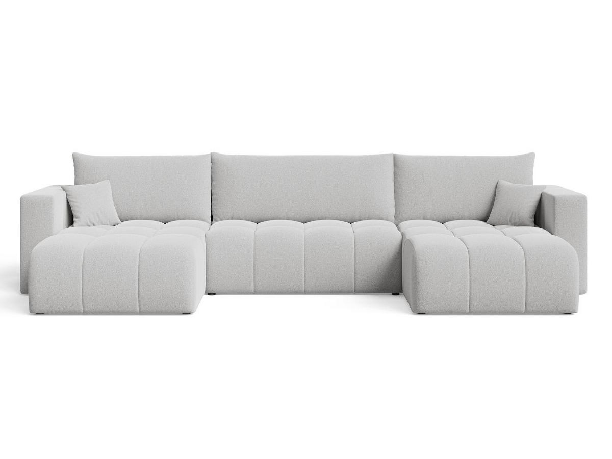 ECKSOFA U Neva Grau - Grau, Holz/Textil (370/170cm) - Graingold