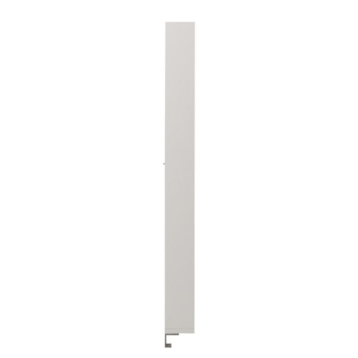 SCHUHSCHRANK mit Spiegeltür - Weiß - Weiß, Holzwerkstoff (85/185/17cm) - home24