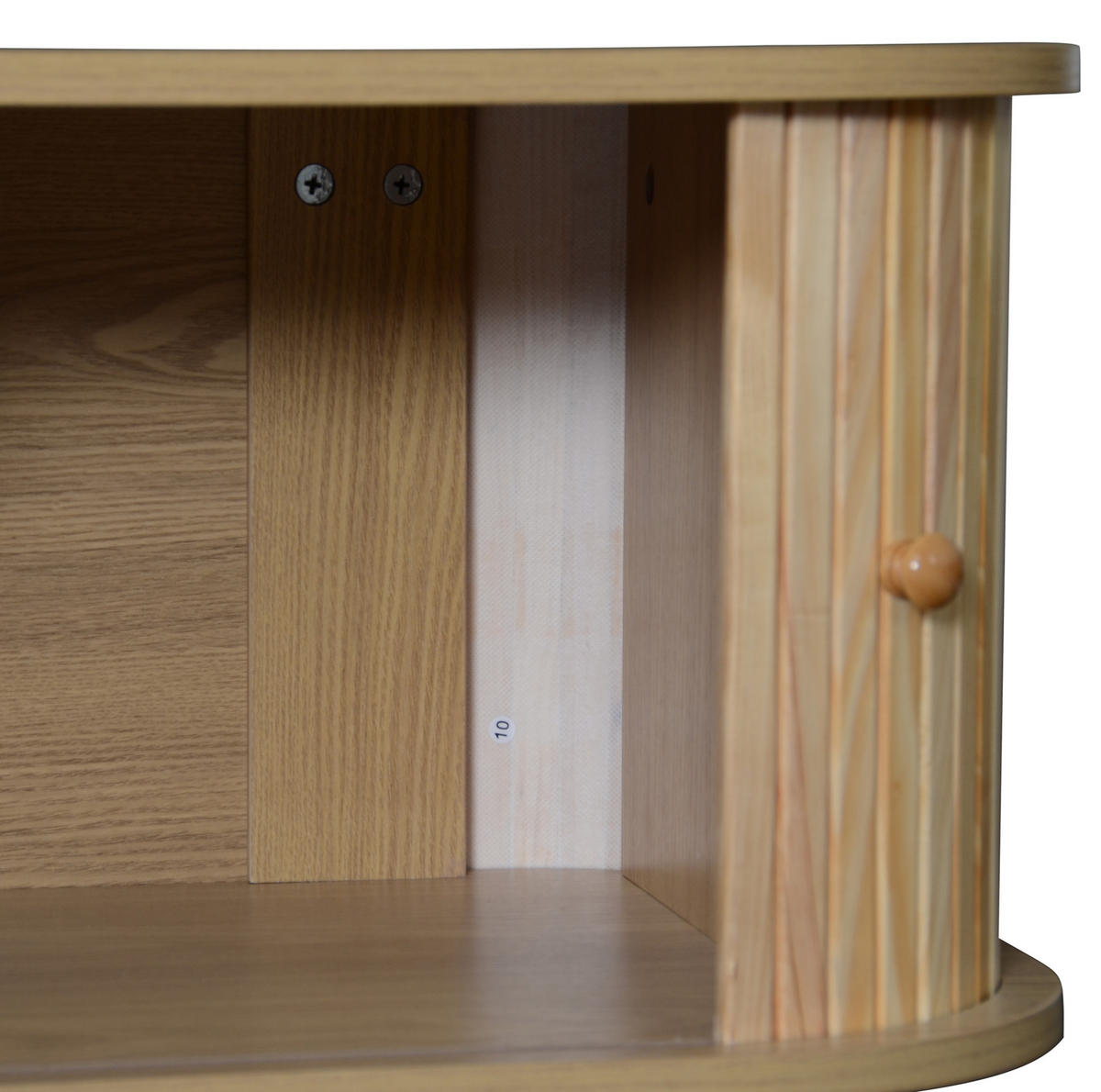 TV-SCHRANK mit Massivholztüren und Rattan-Schubladen in Natur 170/39.5/46 cm - Eichefarben, Holzwerkstoff (170/46/39.5cm) - Redom