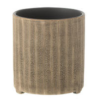 BLUMENTOPF MARIA - Töpferei - Braun - L - Ø 14,5 cm - Braun, Keramik (14.5/15.5cm) - J-Line