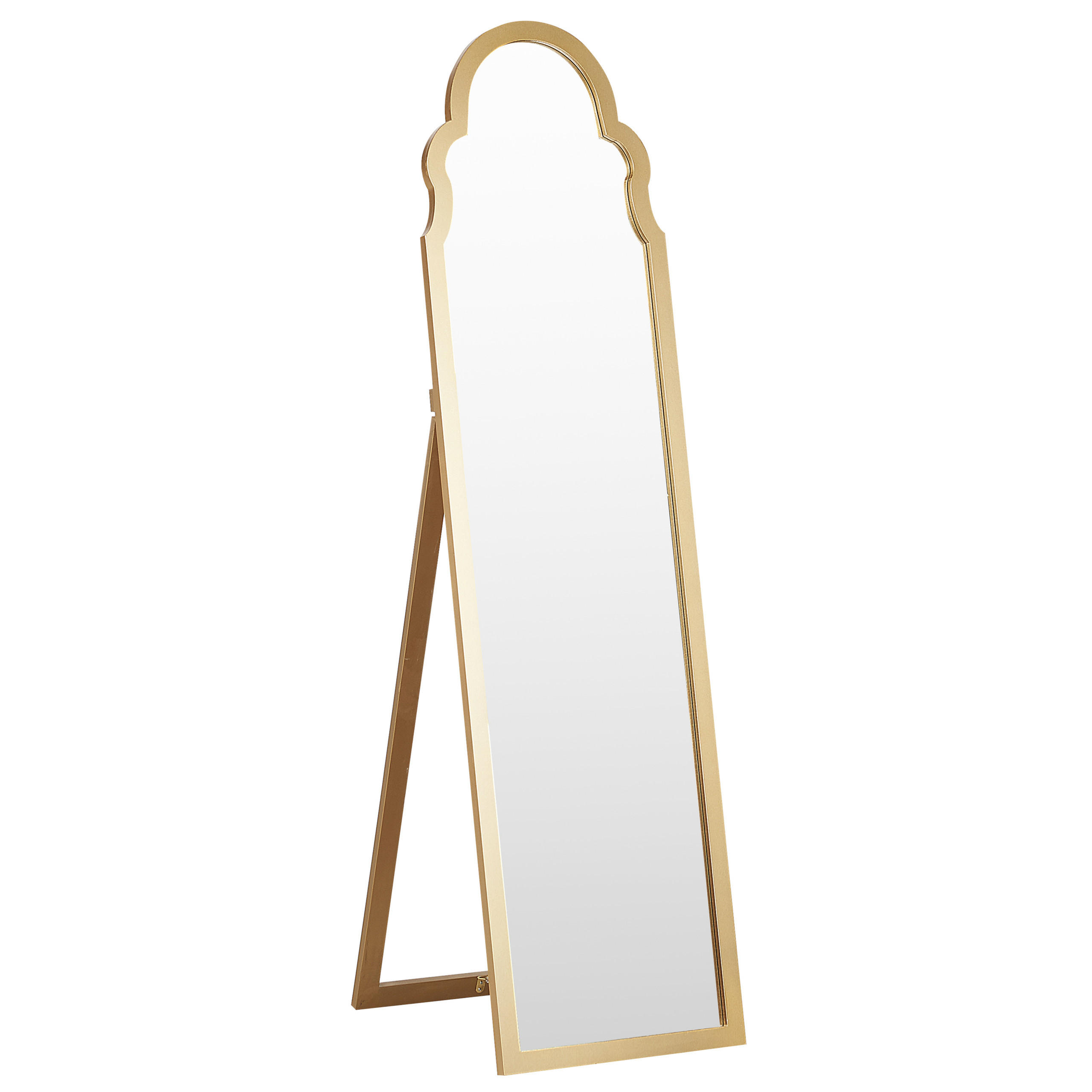 STEHSPIEGEL gold 40/150 cm Chatillon - Goldfarben, Holzwerkstoff (40/150/60cm) - Beliani