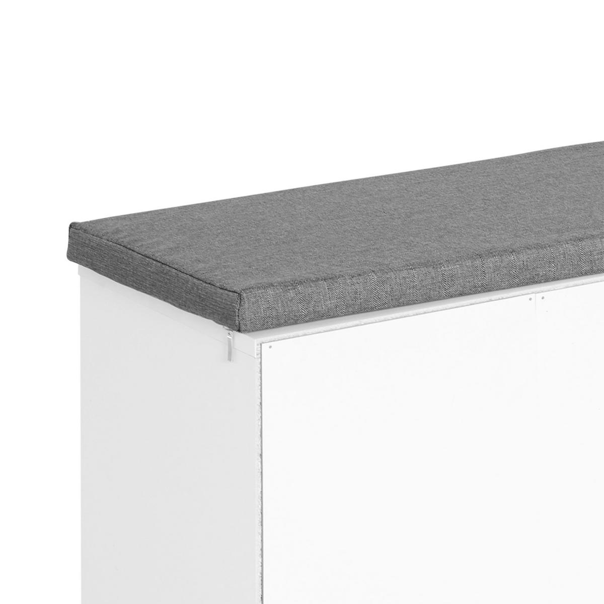 SCHUHBANK Weiß 1 Stück - Weiß, Kunststoff (30/48/104cm) - GiPP