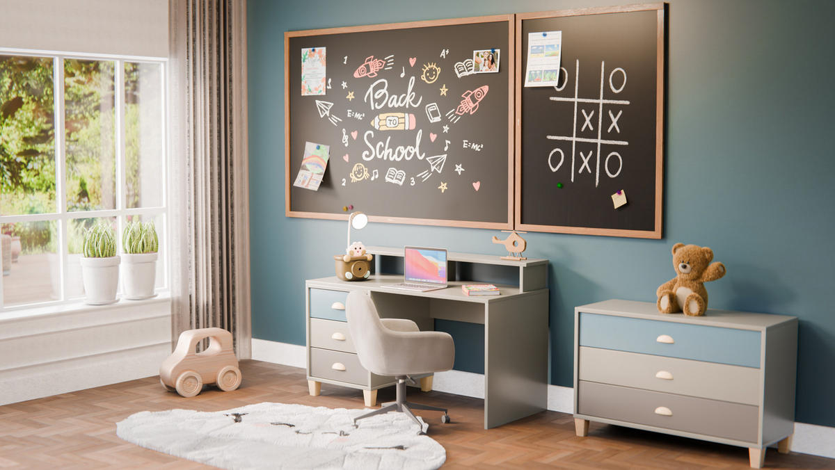 KREIDETAFEL Schwarze magnetische mit Holzrahmen 120x90cm - Braun, Holz (120/90/2cm) - ALLboards