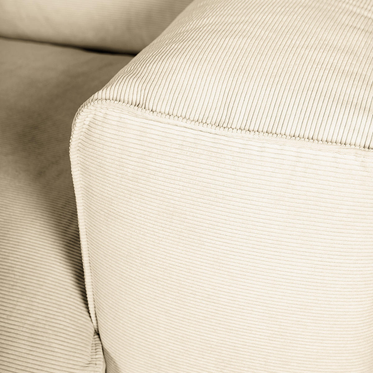 3-SITZER ECKSOFA mit Recamiere - Beige/Schwarz, Kunststoff/Textil (295/231cm) - home24