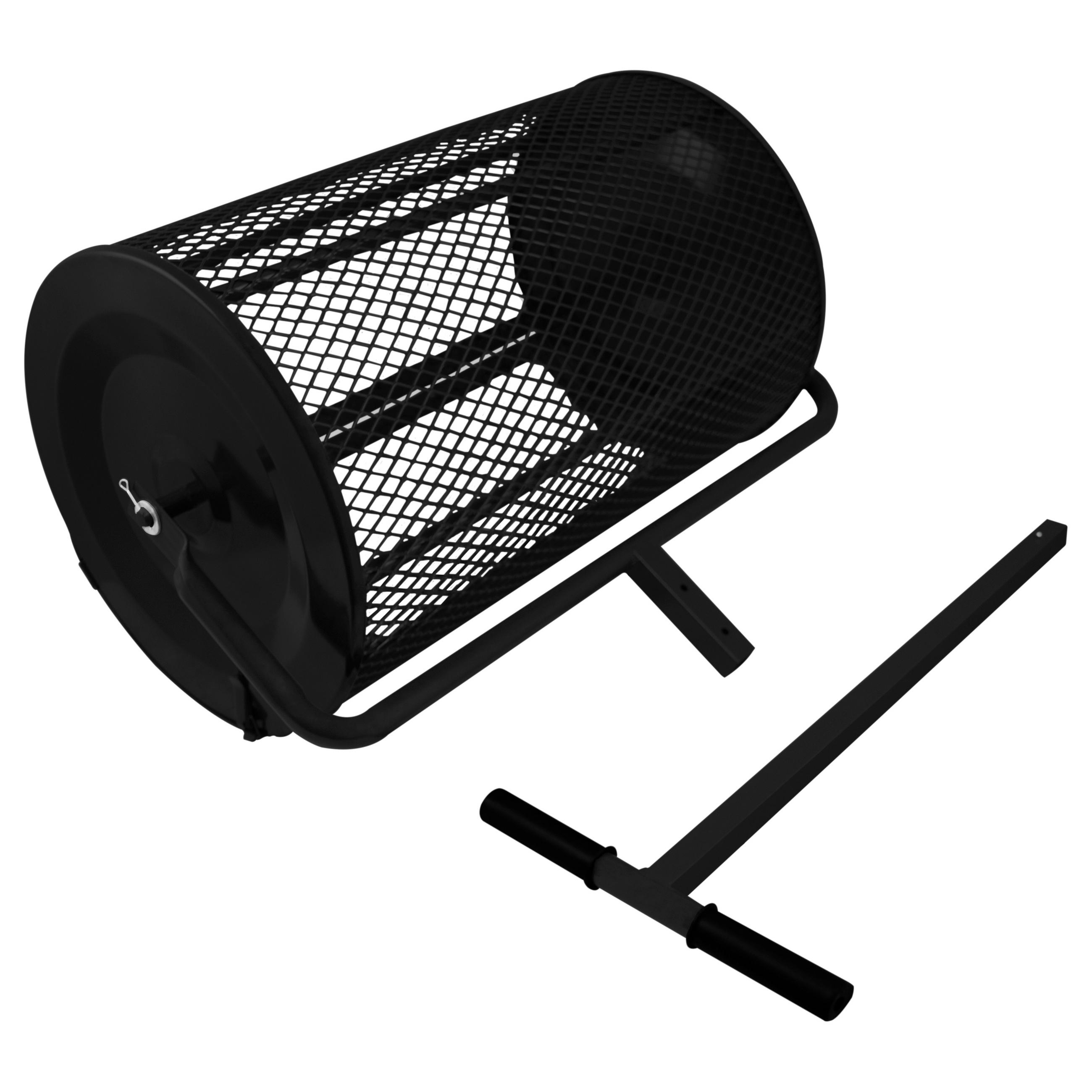 GARTEN-KOMPOSTSTREUER - Schwarz - Schwarz, Metall (66/1/41cm) - Monstershop