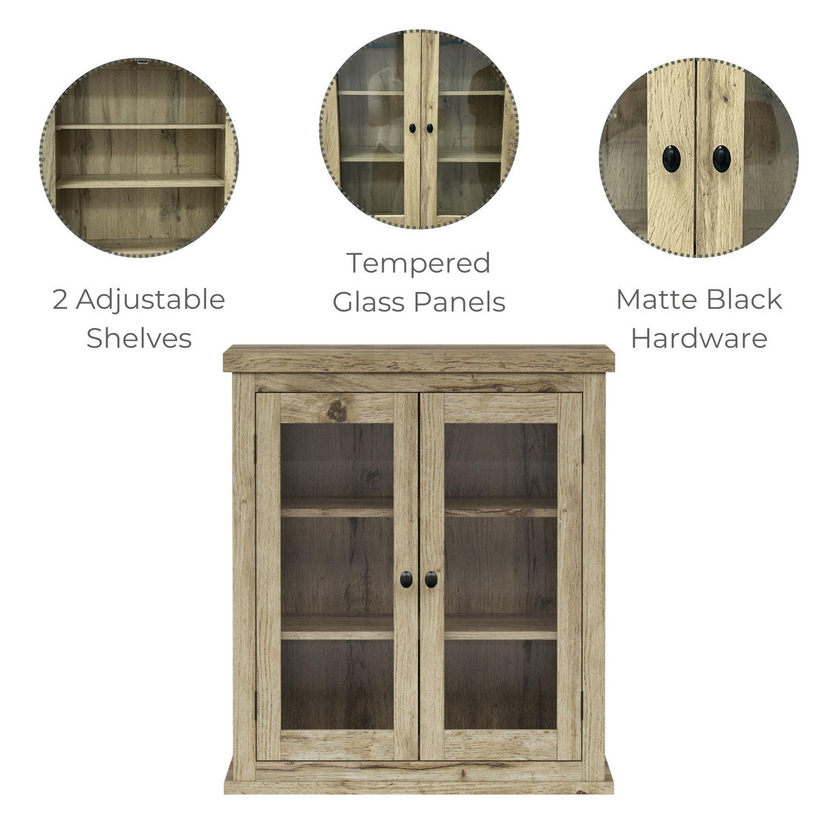 HÄNGESCHRANK 55/63/22 cm - Braun, Holzwerkstoff (55.8/63.5/22.4cm) - Teamson Home