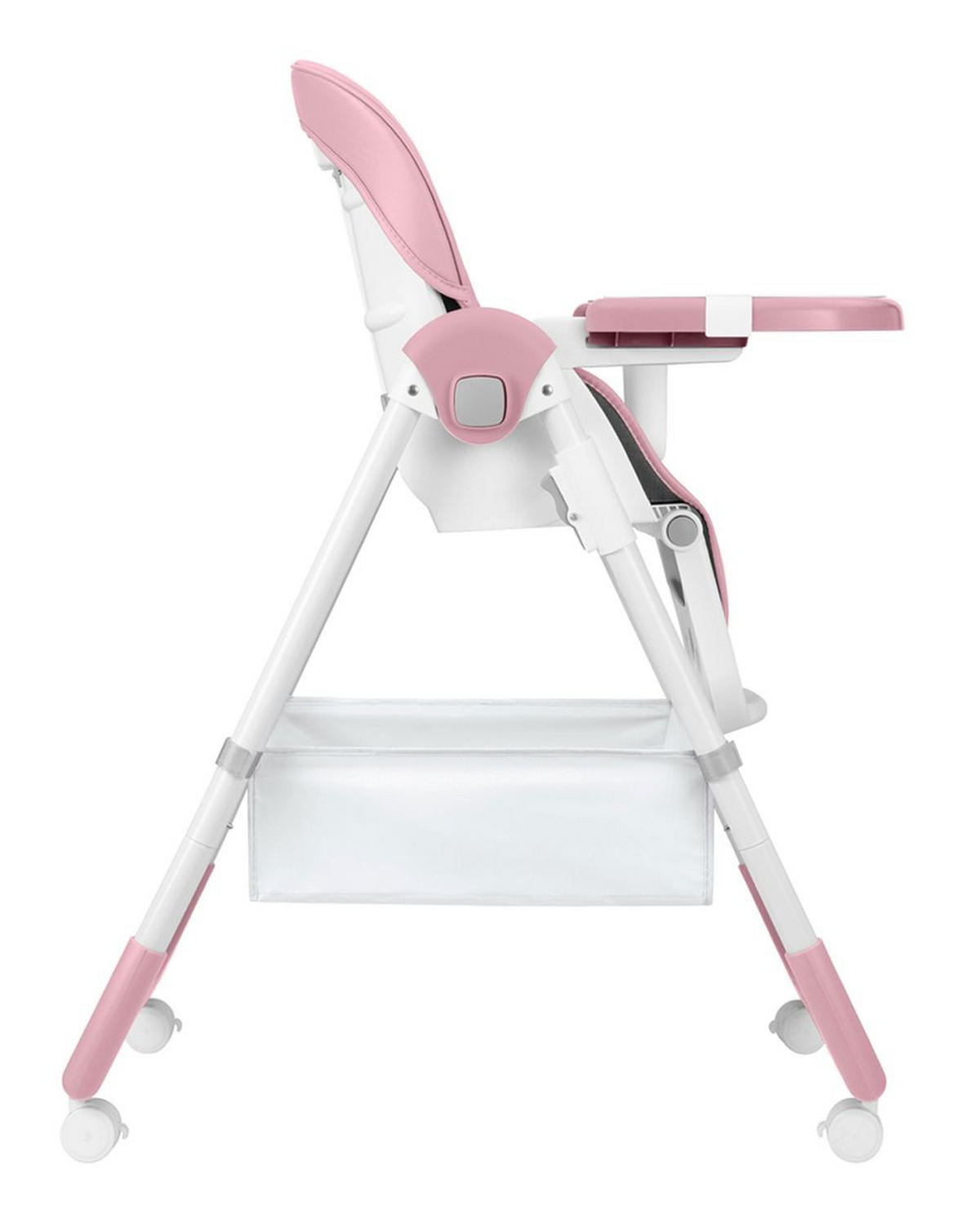 HOCHSTUHL Spicy+ faltbar rosa höhenverstellbar Fußstütze Räder Korb - Rosa, Metall (51/103/71cm) - Kikka boo