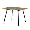 ESSTISCH JONTE 80-120/80/76 cm - Schwarz/Eiche Artisan, Holzwerkstoff/Metall (80/80/76cm) - B&D Home