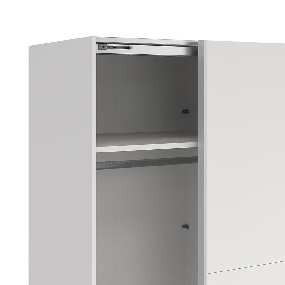 SCHIEBETÜRENSCHRANK, Como, Weiß, Holzwerkstoff, 244 x 67 x 221 cm - Weiß, Holzwerkstoff (244/221/67cm) - ebuy24