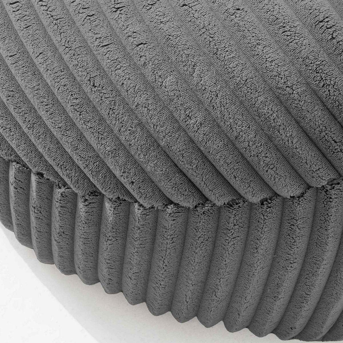 SITZSACK COSMO II aus Kordstoff, Dunkelgrau - Dunkelgrau, Textil (85/80/85cm) - KONSIMO®