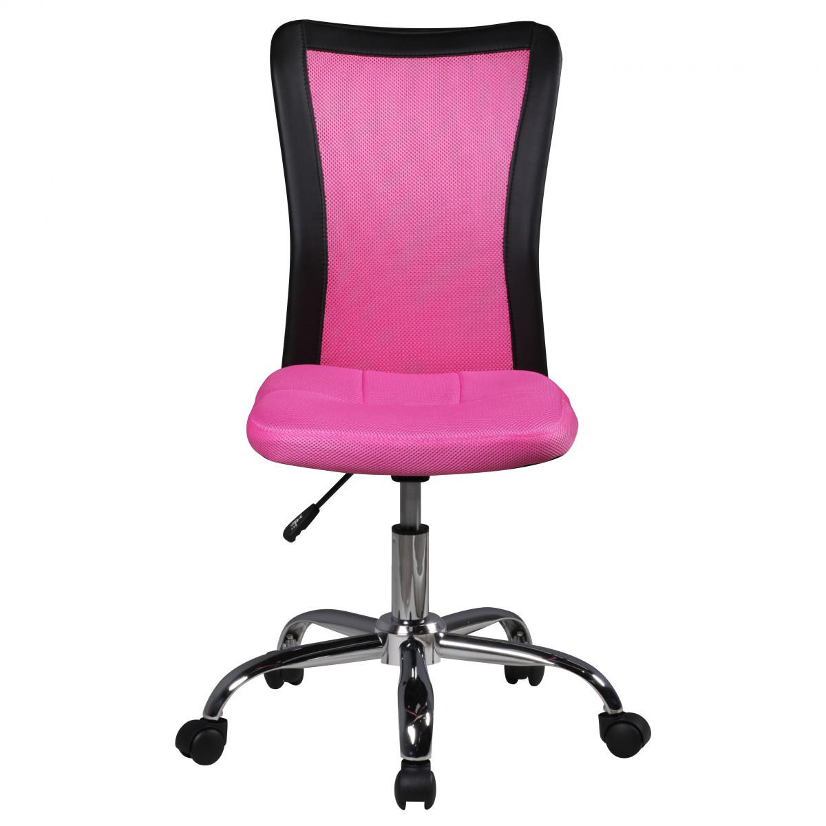 KINDERDREHSTUHL Netz Höhenverstellbar Bis 30kg, Rosa 60x60x100 cm - Pink/Silberfarben, Textil/Metall (60/100/60cm) - KADIMA DESIGN