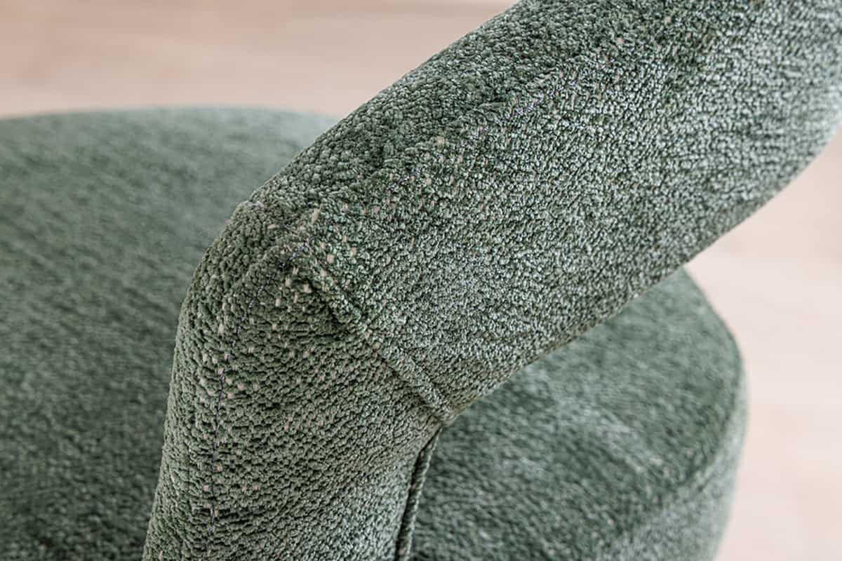 STUHL BOUTIQUE Strukturstoff Grün 80 cm - Goldfarben/Grün, Textil/Metall (56/81/54cm) - riess-ambiente