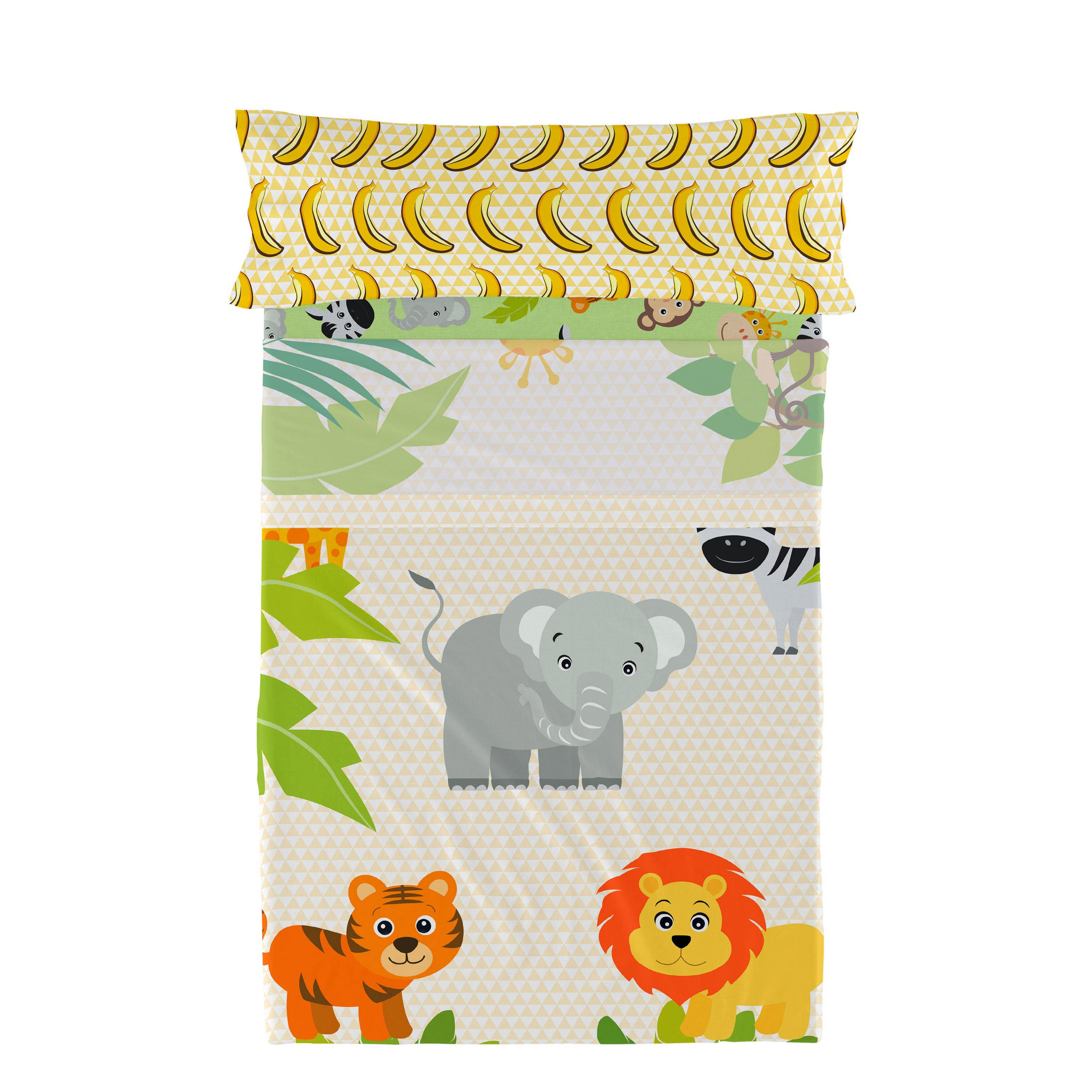 BETTWÄSCHE 2er-Set teiliges wild 180x270 cm mehrfarbig - Multicolor, Textil (180/270cm) - Happy Friday